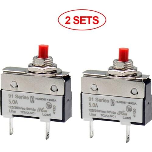 2SETS Kuoyuh 91 series 5A Miniature Circuit breaker Overload protector switch