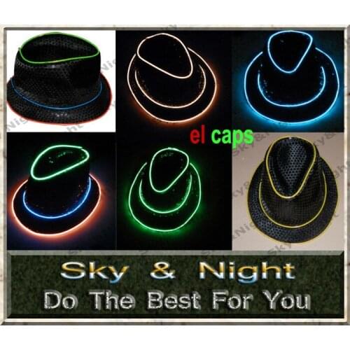 Fashion and flashing caps in ten colors+Small inverter+Free shipping (pink/kelly/red/yellow/ice blue/wihte/orange)