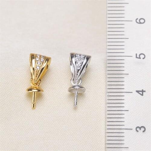 Fashion Mussel Bead Pearl Pendant Mountings, Pendant Findings, Pendant Settings Jewelry Parts Fittings Jewellery DIY Accessories