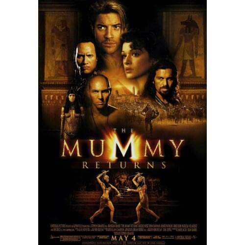 NEW THE MUMMY RETURNS MOVIE Art print Silk poster Home Wall Decor