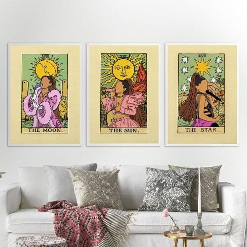 Lana Del Rey Poster Born to Die Desire for Life Canvas Painting Wall Art Picture Tarot Inspired Prints Nordic Modern Home Decor