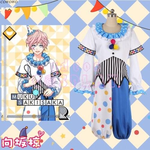 [Customized] Anime! A3! The Luminous Circus Sakisaka Muku Circus Clown Uniform Cosplay Costume Halloween Suit Free Shipping
