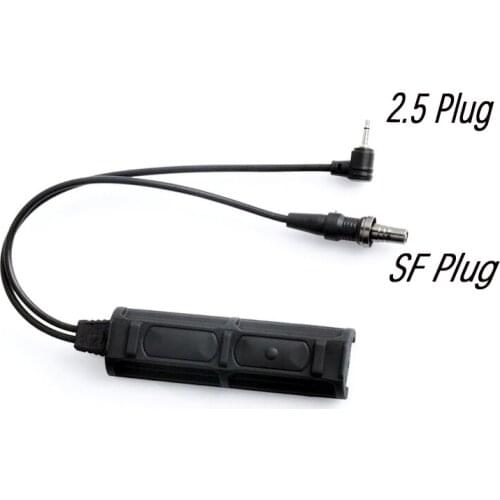 Night Evolution Tactical Remote Dual Switch 2 Plug Military Pressure Pad Switch Flashlight an peq airsoft Switch