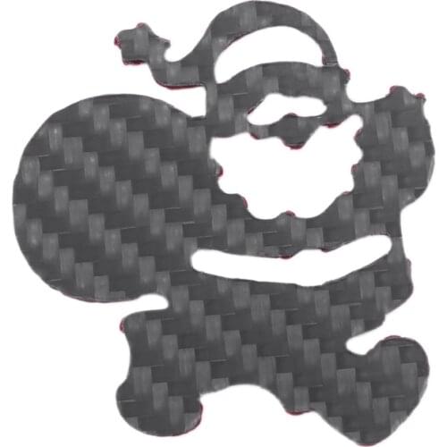 For Car Motorcycle Christmas Decoration Scratchproof Carbon Fiber Sticker Santa Claus Sticker