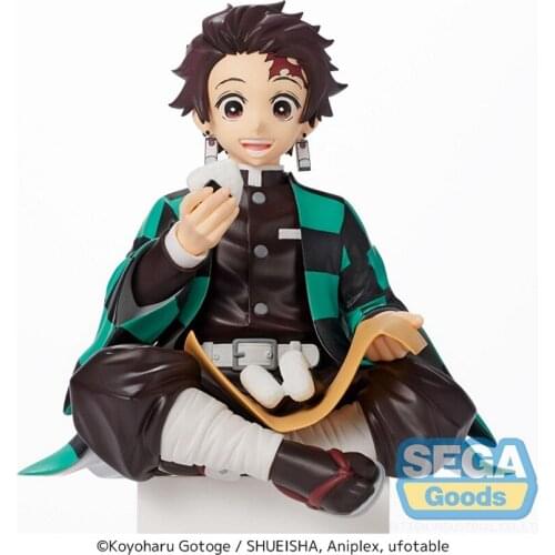 SEGA Chiamon Tanjiro Seated Eating Group Demon Slayer Blade Scenery Figure
