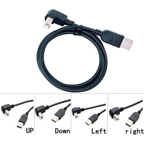 USB 2,0 A plug on USB Male Type B BM Up & Down & Right angle Printer 90 degree cable 100CM 150cm BM Angled cable