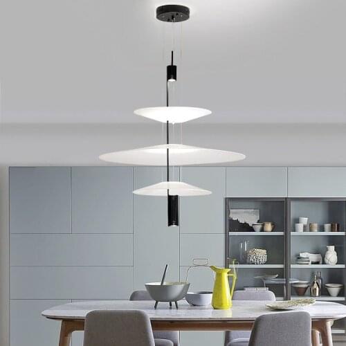Nordic LED Pendant Light plate shape lamp Living Room Restaurant Hanging Light Fixture modern Shadow Umbrella shape pendant lamp