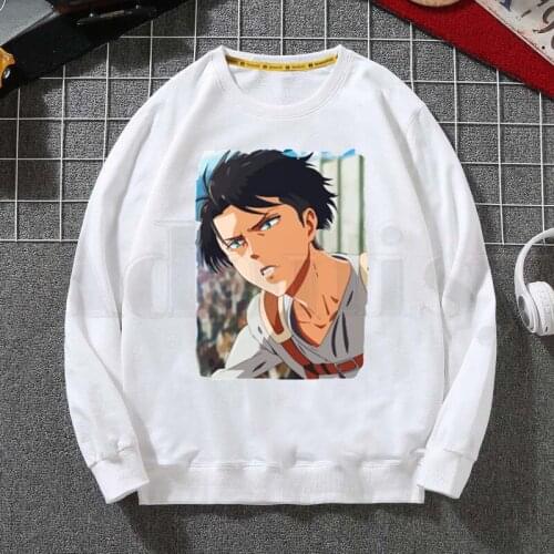 Levi Ackerman Anime Attack on Titan Levi Rivaille Hoodies Sweatshirt Print Trend Mens Clothes Hip-Hop Male Crewneck Hoodies Men