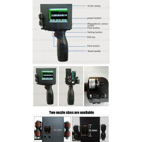 High quality printing machine handheld inkjet printer for plastic bag date time logo coding