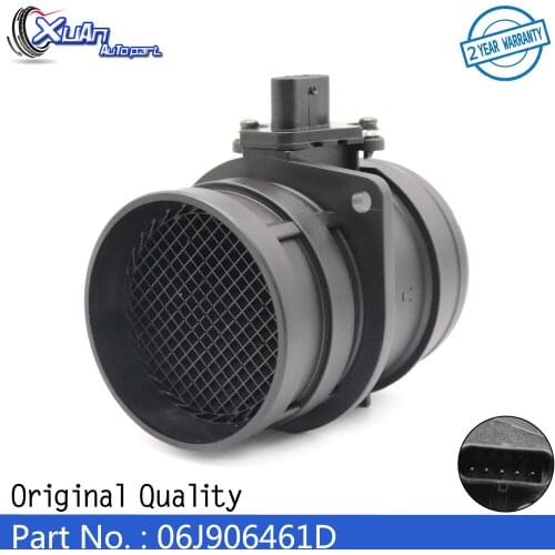 XUAN MAF MASS AIR FLOW METER SENSOR 06J906461D For Volkswagen Tiguan Passat CC Eos Audi A3 A4 A5 A6 Q3 Q5 TT Quattro Seat Leon