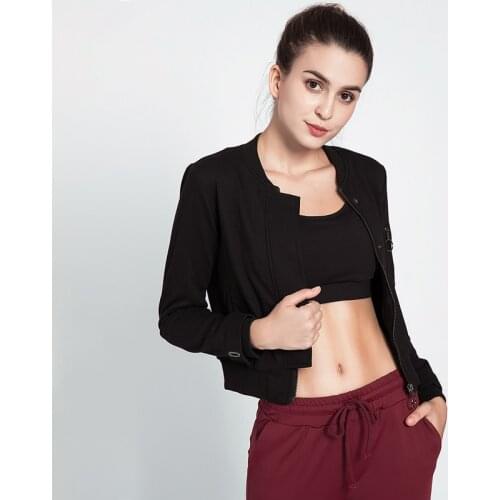 Sports Jacket Womens Slim Zipper Gym Running Yoga Jackets Fitness Training Sportswear Tops Outdoor Fitness Workout Clothing