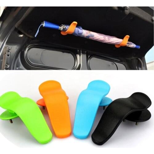 1pair Rack Clip Hook on Trunk Cover Interior Fashion Multifunctional Fastener for Umbrella ABS 12.8x6.4cm Car Styling