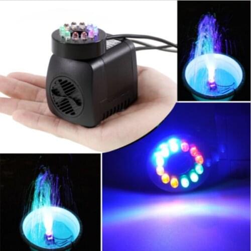 12LED Submersible Water pump lights for Aquarium Fountain Fish Tank 220-240V EU 10w