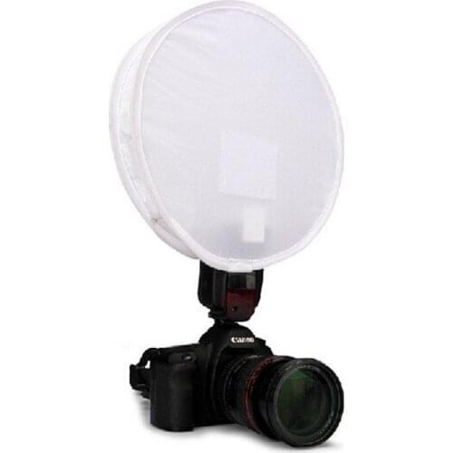 2in1 30cm 18%Gray card for White balance Card Board Round Flash Diffuser Softbox