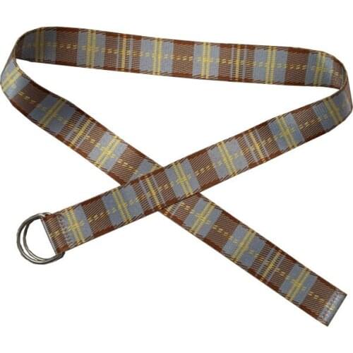 2020 Canvas Double Ring Buckle Long Belt Female Belts For Women Luxury Designer Brand Belts