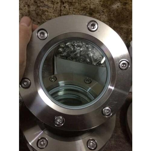 304 Stainless Steel Sight Glass Flange Glass Window Slight Cup Sanitary Pipe Observation Port DN100