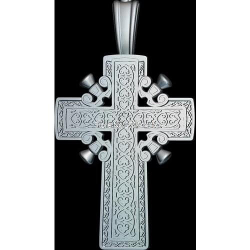 Pectoral Cross 3d model for cnc STL format Religion 3d Relief Model STL Router 3 axis Engraver ArtCam