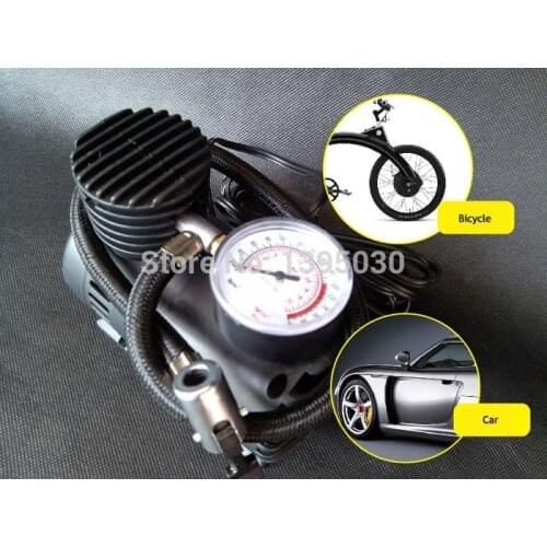 40pcs / lot 12V Portable tire Inflator Car Electric Pump Air Compressor 300PSI K590