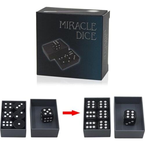 6 Pcs/Box Predict Miracle Dice Turn All Dice Into 6 Magic Toy Magicians Magic Shows Tricks Illusion Props Childrens Toys Gifts