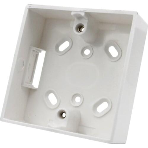 86 Bottom Box Wall Switch Socket Dark Box White Type Switch Socket Base Outfit Junction Box Surface Mount
