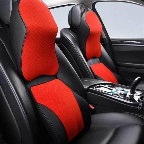 Car Neck Pillow Pillow Lumbar Support Memory Foam Head Pillow Cover, Travel Pillow,Car General Decoration Auto Parts