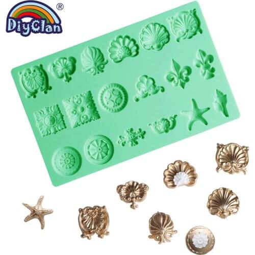 Gem Chocolate Fondant Mold European Relief Gemstone Sugar Cake Decoration Silicone Moulds For Cupcake Baking Accessories Tools