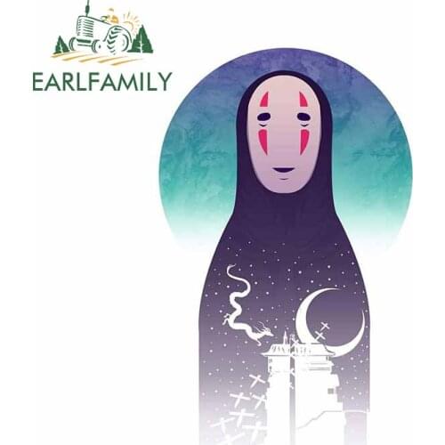 EARLFAMILY 13cm x 8.3cm For Spirited Away Car Stickers Laptop Decals Air Conditioner Funny Graffiti Sticker Vinyl Material Decor
