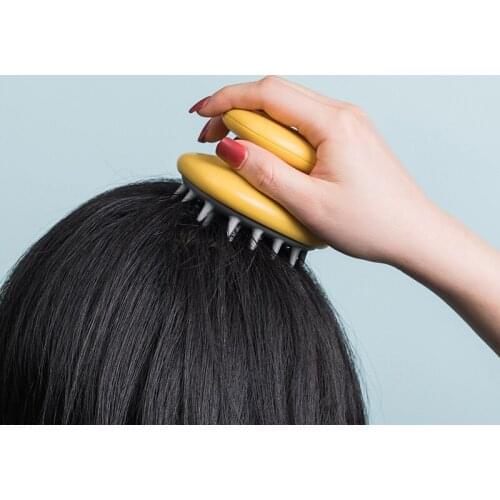 Shampoo Shampoo Comb Handheld Silicone Massage Comb Air Cushion Comb Portable Scalp and Hair Comb Silicon Bath Scrubber