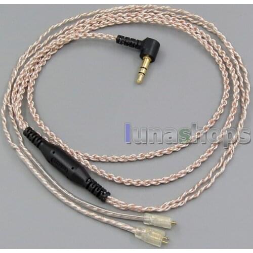 EachDIY Earphone Silver Plated OCC Mixed Foil PU Cable For Ultimate Ears UE TF10 TripleFi 15vm M-Audio LN005646
