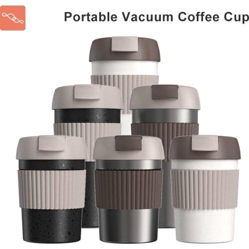 KKF Vacuum Portable Flasks 490ml 360ml Rainbow New Style Coffee Thermos Cup 316 Stainless Steel Office Mug Straight Cup Tumbler