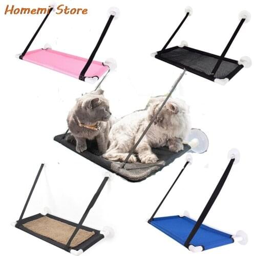 Cat Hanging Beds Comfortable Sunny Seat Window Wall-Mounted Pet Hammock Soft Pet Shelf Seat Beds Supplies Detachable