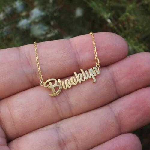 Lateefah Personality Name Jewelry Tiny Necklace Baby Girl Name Necklace Bridesmaids Baby Shower Custom Accessories Gift for Her