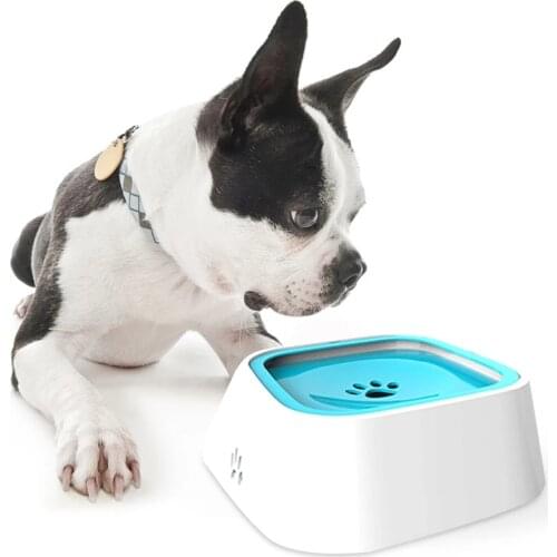 1.5L Multifunctional Pet Food Tool Dog Water Bowl Machine Carried Floating Bowl without Spill No-Slip Pet Water Feeder Dispenser