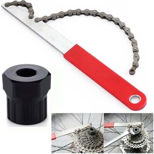 Portable High Quality Bicycle Freewheel Disassembly Wrench Chain Whip Cassette Sprocket Remover Tool Chain Wrench