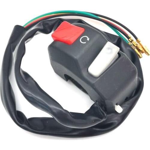 Motorcycle 7/8" Handlebar Headlight Fog Light Horn ON OFF Start Kill Switch 12V