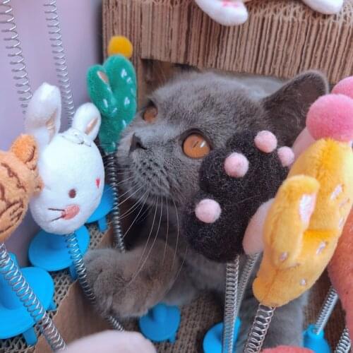 New Entertaining Cat Toys With Real Catnip Cat Teaser Toys for Scratch Boards, Cat Scratcher Ornaments