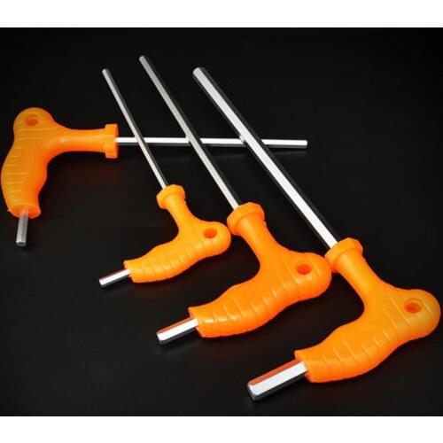 2.5/3/4/5/6mm Wrench Long Arm Star Torx Allen Hex Key Wrench Spanner Hexagon T Type Wrenches Bicycle Repair Tools