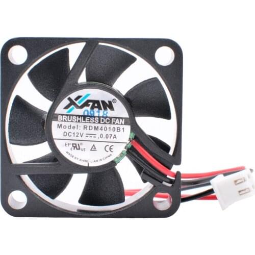 RDM4010B1 4cm 40mm fan 40x40x10mm DC12V 0.07A Double ball bearing 2 wires Quiet small cooling fan