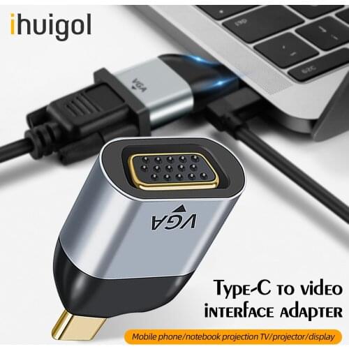 Ihuigol 8K Type-C to HDMI-compatible Adapter Video 4K 60Hz USB Type C Converter HDMI Vga/DP/RJ45/mini DP For MacBook Air Samsung