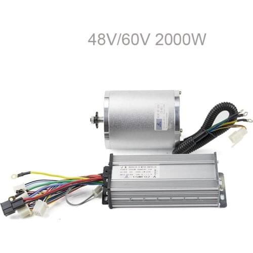 48V 60V 2000W High-Speed bldc Brushless Motor with Controller For E-scooter Kit e-bike electro Adult Electric Skateboard 4600RPM