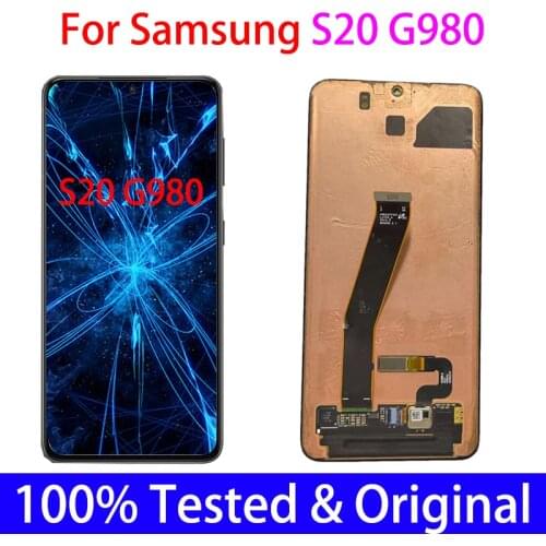 100% Super AMOLED Original LCD For Samsung Galaxy S20 G980 G985F/DS lcd Display and Touch Screen With Defect Digitizer Assembly