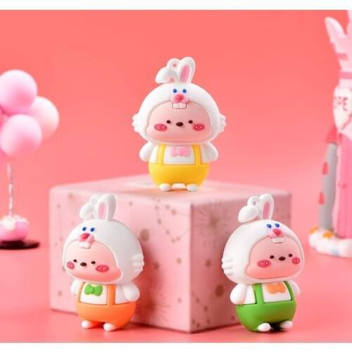 1Pc Baby Doll Rabbit Figurine Decoration Craft Miniature Model Home Decoration Cute Accessories Desktop Garden Decoration