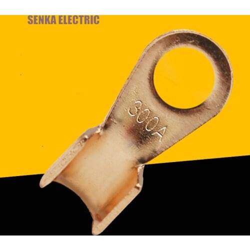 10 Pieces 300A Copper Battery Connector Circular Splice Crimp Terminal Cable Lug OT-300A
