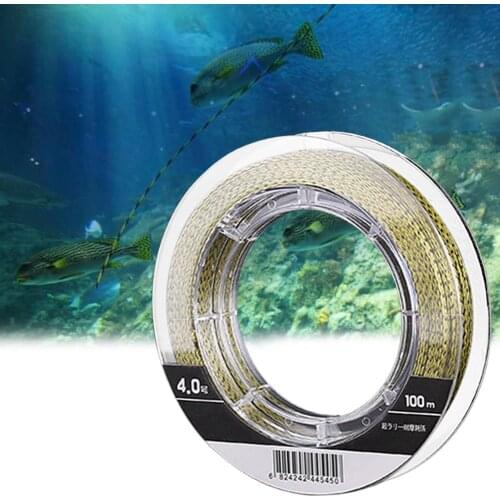 100m Strong PE Fishing Line 4 Strands Braided Fishing Line 8-80LB Multifilament Fishing Line Smooth Tackle Tool Fish Accessories
