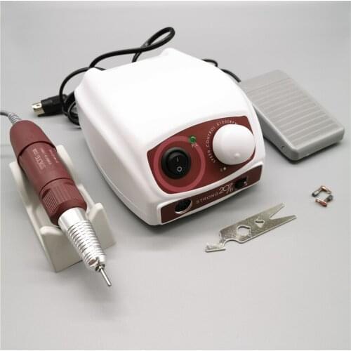 35000RPM STRONG 210 120 Micromotor Handpiece STRONG 207B Control Box Electric Nail Drill Machine Manicure Kit Nail Art Equipment