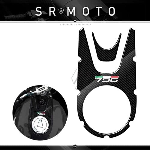 3D Carbon-look Motorcycle Gas Tank Pad Protector Case for Ducati Monster 796 2008-2014