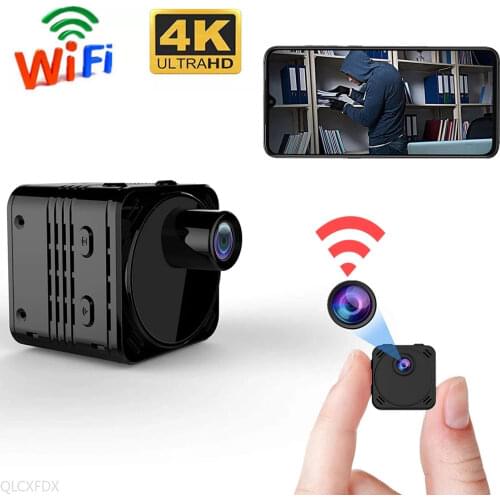 4K Mini Camera WiFi Smart Wireless Camcorder IP Hotspot HD Small Cam Motion Detection Vlog Espia Night Vision Video Micro