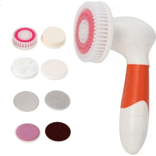 9 in1 Face Cleansing Brush Silicone Facial Brush Deep Cleaning Pore Cleaner Face Massage Skin Care Waterproof Facial Brush