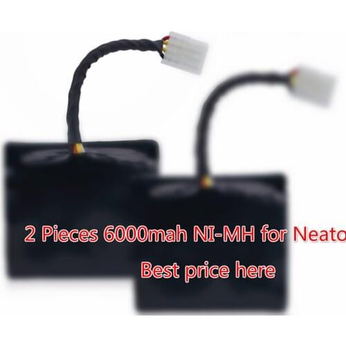 2 pcs 7.2v 6000mAh battery pack for Neato XV-21 XV-11 XV-14 XV-15 robot vacuum cleaner parts neato xv battery signature pro