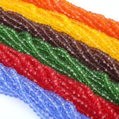 4mm Colorful Austria Faceted Ball Bicone Crystal Glass Beads Loose Spacer Beads for Jewelry Making DIY Earrings Bracelet 100pcs